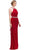 Eureka Fashion - Jeweled Halter Jersey Sheath Evening Dress