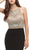 Beaded Halter Neck Jersey Sheath Evening Dress