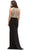 Eureka Fashion - Beaded Halter Neck Jersey Sheath Evening Dress
