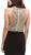Eureka Fashion - Beaded Halter Neck Jersey Sheath Evening Dress