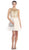Crystal Embellished Sheer Cocktail Dress