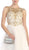 Crystal Embellished Sheer Cocktail Dress