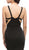 Eureka Fashion - Sheer Panels Halter Satin Trumpet Dress