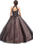 Eureka Fashion - Beaded Illusion High Halter Evening Gown
