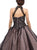 Eureka Fashion - Beaded Illusion High Halter Evening Gown