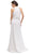 Sleeveless Lace Halter Evening Dress with Slit