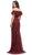 Eureka Fashion - Off-Shoulder Two-Piece Lace Mermaid Evening Gown