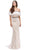 Eureka Fashion - Off-Shoulder Two-Piece Lace Mermaid Evening Gown