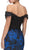 Eureka Fashion - Lace Off-Shoulder Floral Print Mermaid Dress