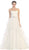 Eureka Fashion Bridal - Strapless Corset Style Back Wedding Gown