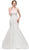 Sweetheart Jeweled Lace Trumpet Wedding Dress