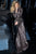 Jovani - 1756 Sequined High Neck Long Sleeve Sheath Dress In Multi-Color