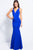 JVN58011 Sleeveless Cutout Back Mermaid Gown