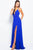 JVN51367 Chic Deep V-neck A-line Dress