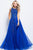 JVN59046 Embellished Sleeveless Tulle Gown