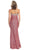 Strapless Plunging Neck Embellished Evening Dress