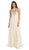 Divine Long Strapless Sequined Prom Dress