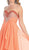 May Queen - Divine Long Strapless Sequined Prom Dress