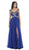 Sleeveless Ruched Ornate Evening Gown