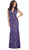 Lace Illusion Sheath Evening Dress