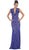 Lace Illusion Sheath Evening Dress