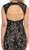 May Queen - Lace Illusion Sheath Evening Dress in Black