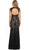 Lace Illusion Sheath Evening Dress