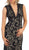 May Queen - Lace Illusion Sheath Evening Dress in Black