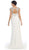 Rhinestone Lace Floral Evening Gown