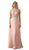 Embellished High Neck with Ruched Bodice A-line Evening Dress