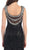 Sequined V-neck Sheath Evening Gown