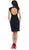 Cap Sleeve Sheer Jewel Lace Cocktail Dress