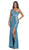 Shimmering One Shoulder Evening Gown