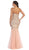 Strapless Sequined Embellished Evening Gown