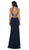 Beaded High Neck Two-Piece Fitted Evening Gown