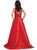 Beaded V-neck Evening Gown
