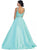 Beaded V-neck Evening Gown