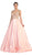 Sleeveless Sequin Embellished Evening Ballgown