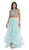 Sleeveless Two-Piece Beaded Top Hi-low Evening Dress