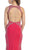 May Queen - RQ7405 Sparkling Sleeveless Open Back Mermaid Evening Dress in Pink
