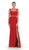 May Queen - RQ7417 Sleeveless Mock Two Piece Mermaid Prom Dress in Red