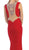 May Queen - RQ7417 Sleeveless Mock Two Piece Mermaid Prom Dress in Red