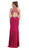May Queen - RQ7423 Embellished Long High Neck Dress In Purple