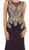 Gilded Illusion Jewel Sheath Evening Dress