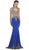 Embellished Queen Anne Sheath Evening Dress