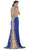 Embellished Queen Anne Sheath Evening Dress