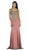 Embellished Queen Anne Sheath Evening Dress