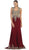Embellished Queen Anne Sheath Evening Dress