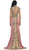 May Queen - RQ-7440 Embellished Queen Anne Sheath Evening Dress