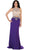 May Queen - Bejeweled Illusion Halter Evening Dress